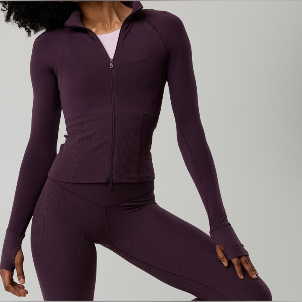 Offline Aerie - Purple Zip-Up Activewear